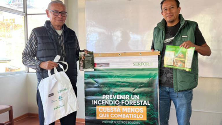 La compañía minera realizó la entrega de materiales educativos e informáticos a la Administración Técnica Forestal y de Funa Silvestre (ATFFS), Ancash del Servicio Nacional Forestal y de Fauno Sil
